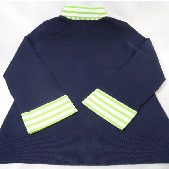 Cable & Gauge Yellow Collared Sweater Size S - Picture 2 of 11